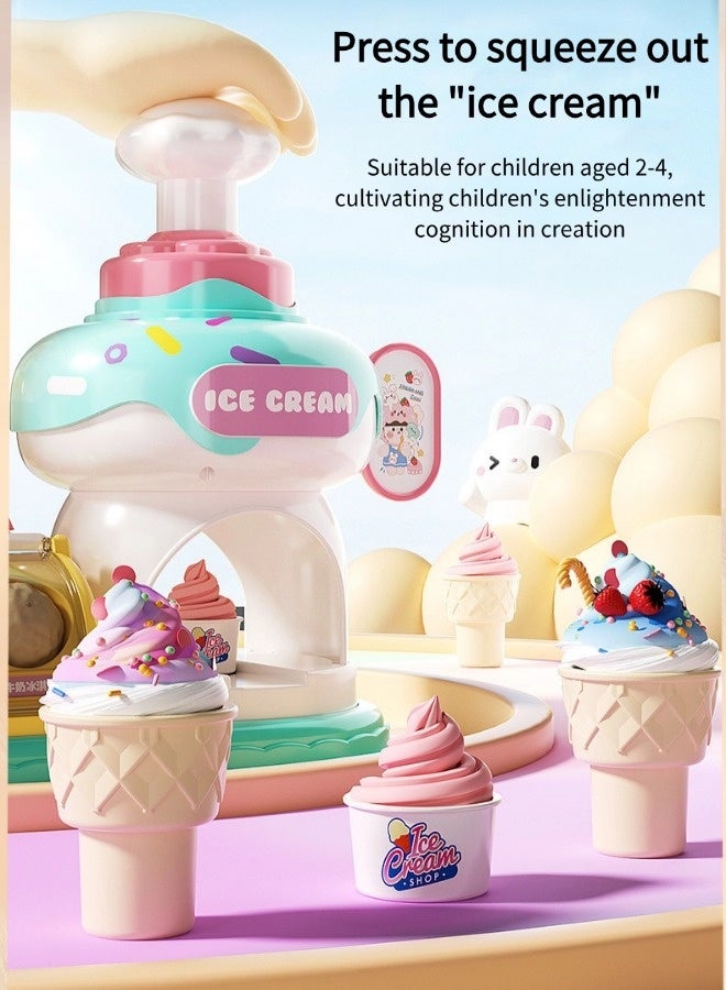 Vixplorn Clay/Dough, simulated ice cream toy store, creative ice cream clay mold, pretend play toys, suitable for children's simulated business toys, comes with 24 multi-colored clays, suitable for children aged 2+ toy gifts - Image 4