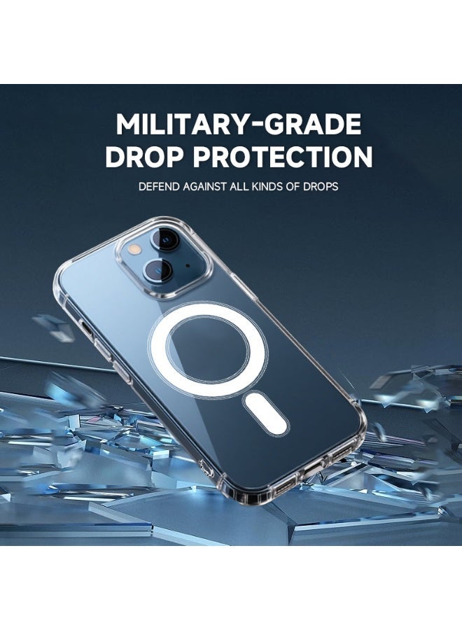 راكسوم جراب ماج سيف شديد التحمل 3 في 1 لهاتف آيفون 15 | حماية 360 درجة ضد الصدمات | غطاء ماج سيف | حماية العدسة | واقي شاشة زجاجي 9H - Image 4