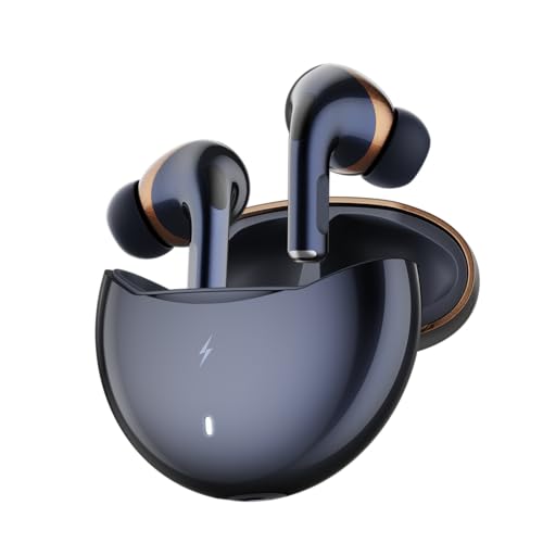 Fire-Boltt Aero TWS Earbuds Custom EQ, Wireless Bluetooth 5.4, Music & App Support, 50H Playtime, Fast Charging Case, 50ms Low Latency for Gaming, Touch Controls, IPX4 Waterproof, Clear Calls - E Blue - Image 1