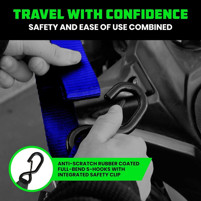 RHINO USA Motorcycle Tie Down Straps - 2 Pack - Image 5
