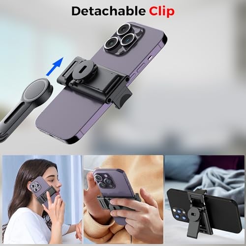 WeCool Ai Powered Auto Face Tracking Tripod,360° Rotation Mobile Holder for Smart Video Shoot with Remote,No App Needed,Gimbal Stabilizer with Gesture Control for Vlog,Streaming & Video Recording - Image 5