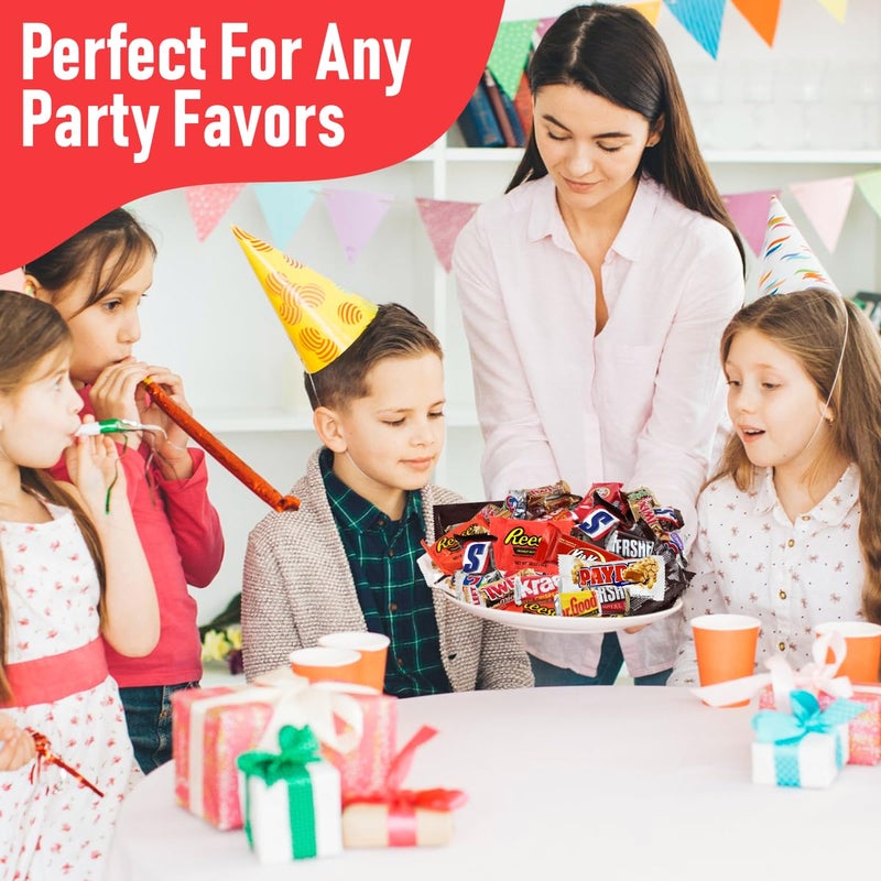 خلطة حلوى الشوكولاتة المتنوعة - شوكولاتة مغلفة بشكل فردي - عبوة متنوعة بوزن 2 رطل للوجبات الخفيفة، المشاركة، والهدايا - مثالية للمنزل، المكتب، والفعاليات - Image 4