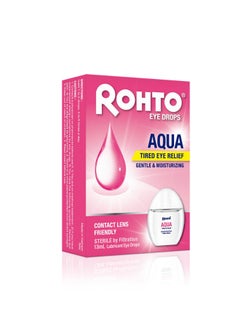 Rohto Aqua Gentle And Moisturizing Sterile Drops For Tired Eyes 13ML  - Image 1