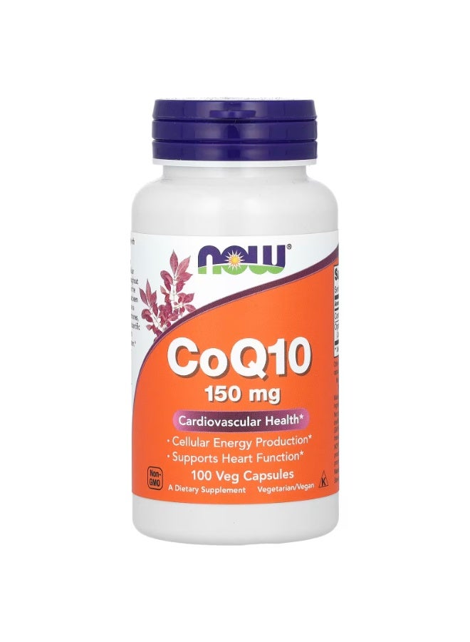 now CoQ10, 150 mg, 100 Veg Capsules - Image 1