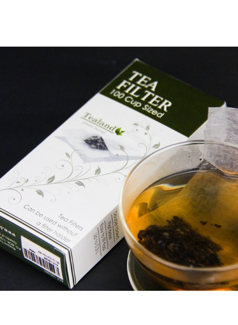 تيلاند مادة آمنة ومقاومة للحرارة ذات جودة عالية مقاس كوب مرشح ألياف ورقية للقهوة موكا Tealeft (100 قطعة) - Image 4