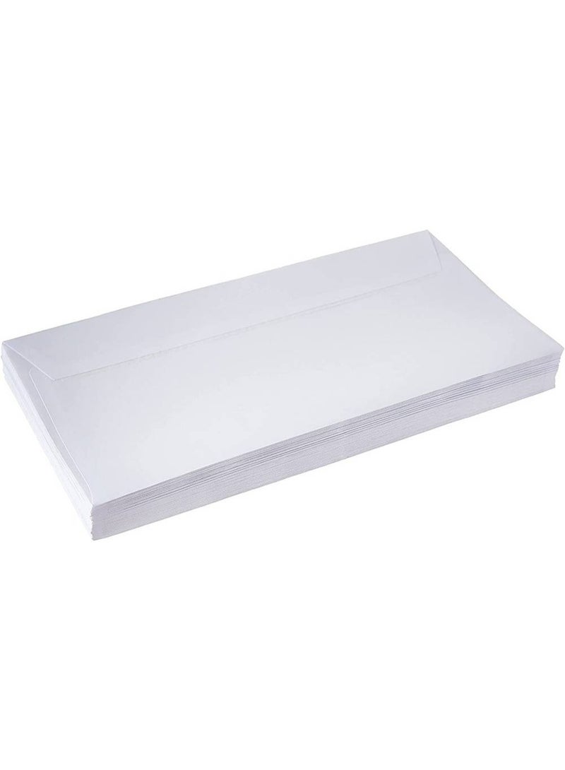 SINARLINE 50 Wallet Peel and Seal Envelops White Envelopes 80gsm 50pcs packet - Image 1