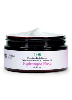 Hydrangea Rose Body Butter  Cocoa  Shea Butter  Coconut  Olive Oil  Plantbased Formula  Nourishing Moisturizer for Sensitive Skin  Nongreasy Daily Skincare