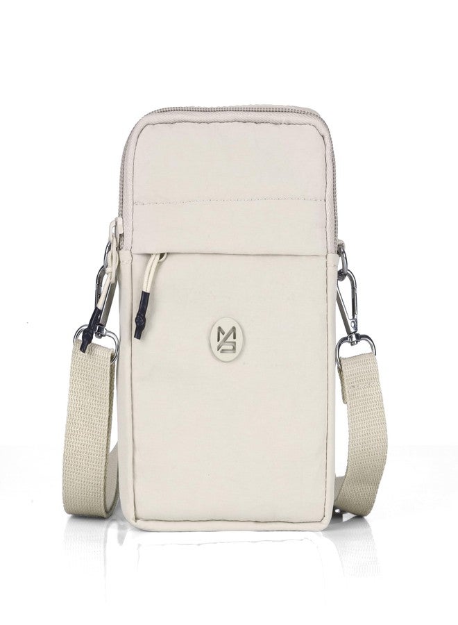 حقيبة كروس صغيرة للنساء من BAG IN مع جيب قابل للفصل - حقيبة كتف متعددة الألوان للسفر، حقيبة هاتف خفيفة الوزن مع حزام قابل للتعديل (كريمي) - Image 2