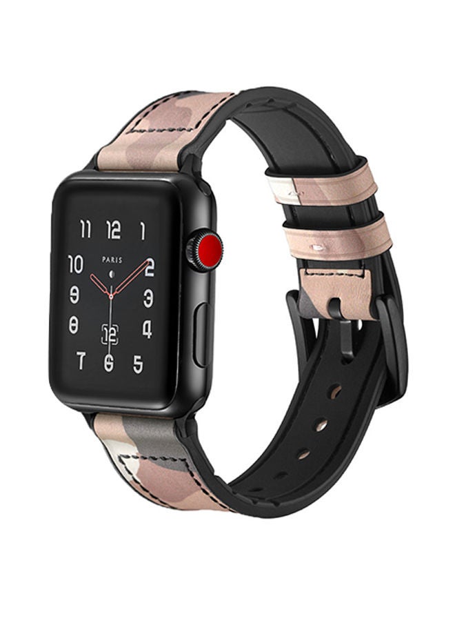 NIBEMINENT Replacement Band for Apple Watch Series 5/4/3/2/1 40/38mm Camouflage Sand