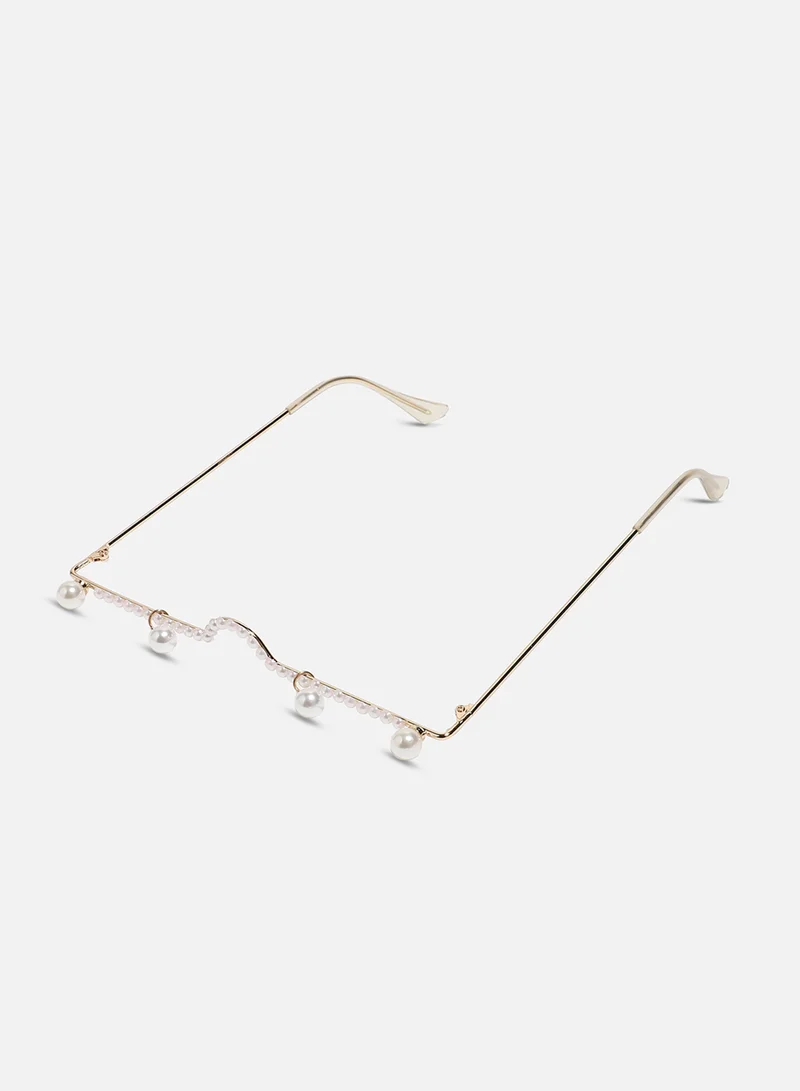 Haute Sauce HAUTE SAUCE by  Campus Sutra Women Half Rim Embellished Frames