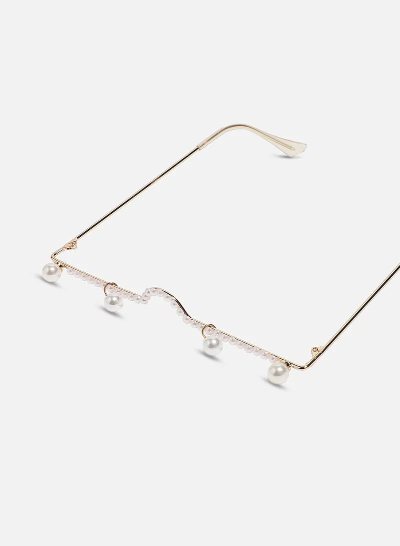 Haute Sauce HAUTE SAUCE by  Campus Sutra Women Half Rim Embellished Frames