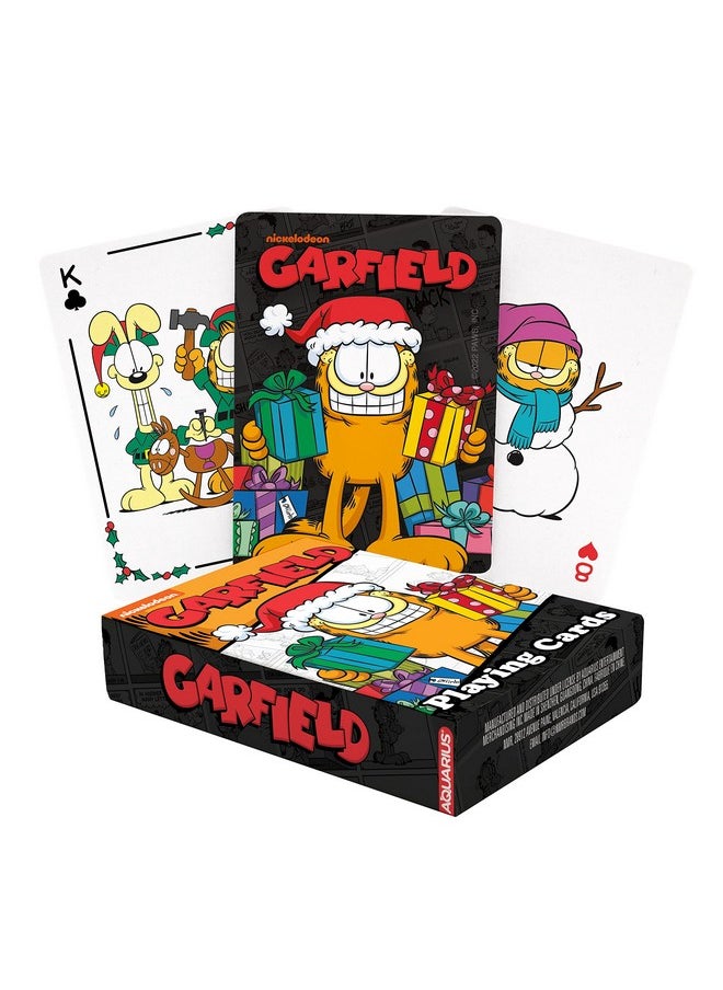 Aquarius - Garfield Christmas Playing Cards  - Image 1