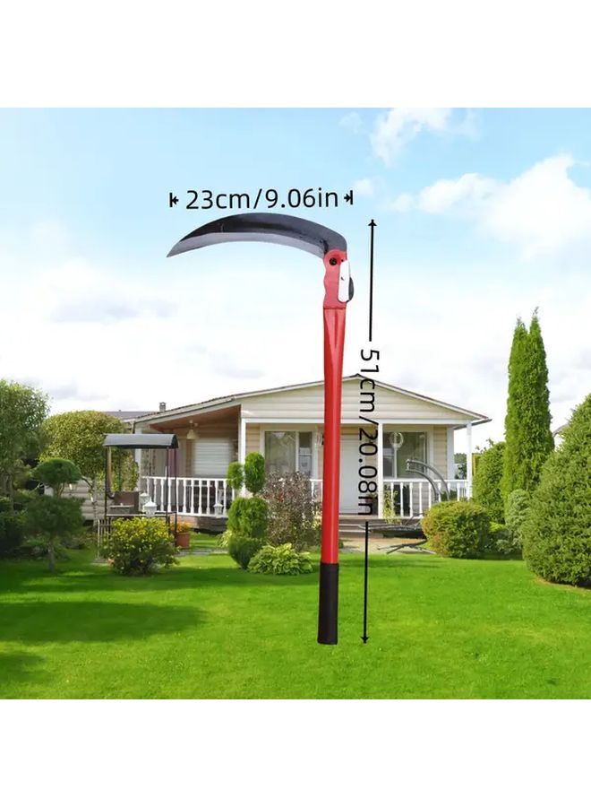 20 08in Manganese Steel Folding Sickle Manual Grass Trimming Weeding Harvesting Tool - Image 4