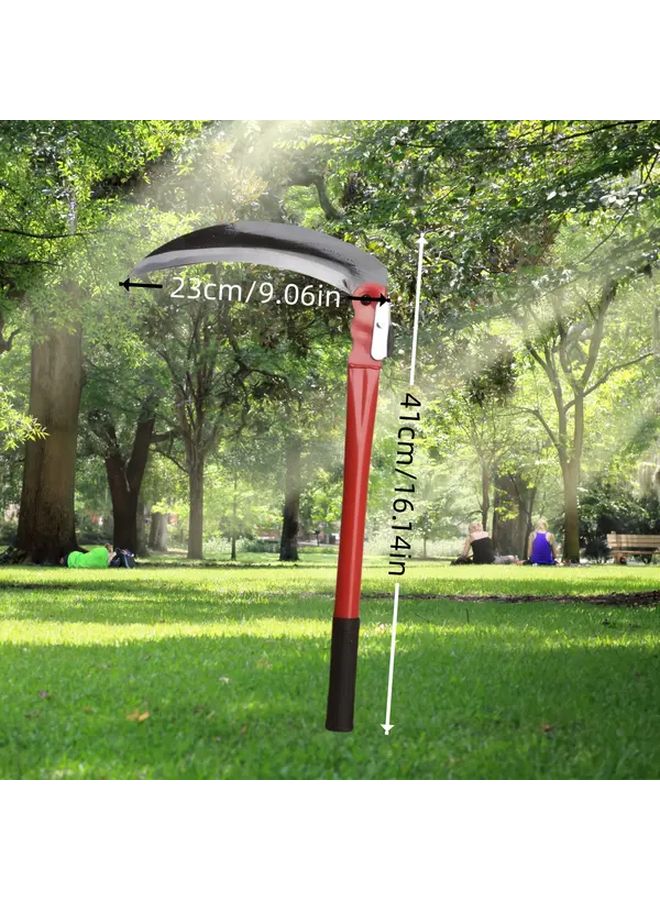 20 08in Manganese Steel Folding Sickle Manual Grass Trimming Weeding Harvesting Tool - Image 5