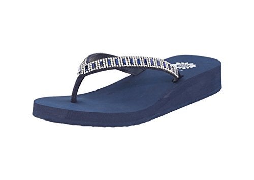 Yellow Box Women's Zemily Sandal, navy, 10 Medium US - Image 2