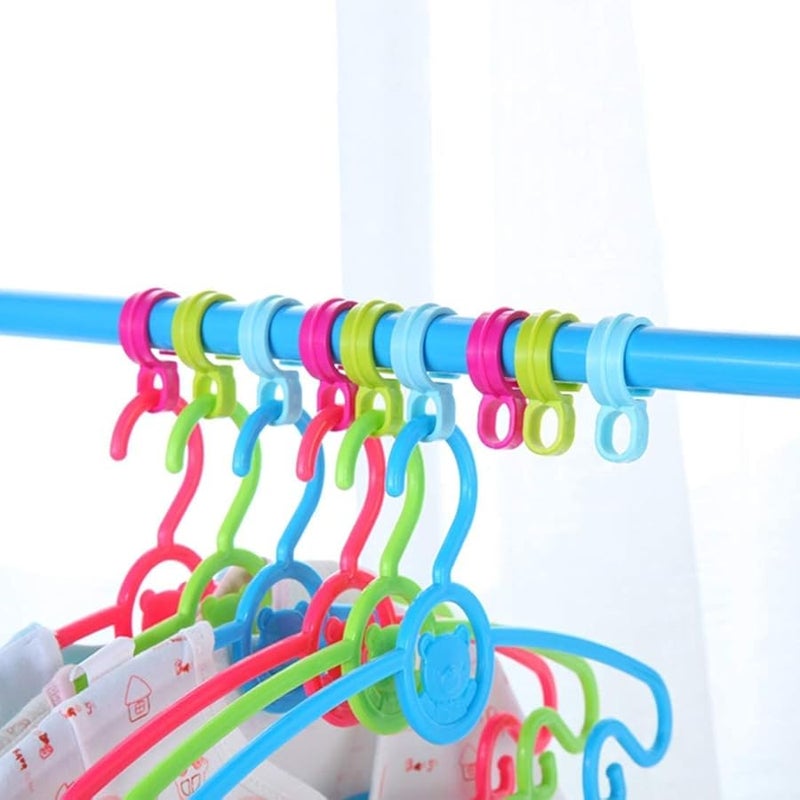 Windproof Laundry Hook Clips 24mm Plastic Hangers Rose Red Pack of 30 - Image 3