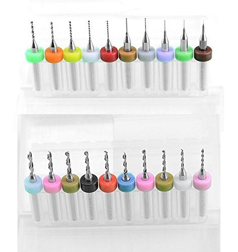 BGTXINGI XINGYHENG 20Pcs PCB Print Circuit Board Carbide Tungsten Steel Micro Drill Bits Set Shank 0.10mm to 1.0mm and 1.1mm to 2.0mm (1 Each) - Image 5