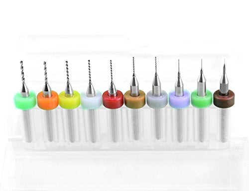 BGTXINGI XINGYHENG 20Pcs PCB Print Circuit Board Carbide Tungsten Steel Micro Drill Bits Set Shank 0.10mm to 1.0mm and 1.1mm to 2.0mm (1 Each) - Image 2