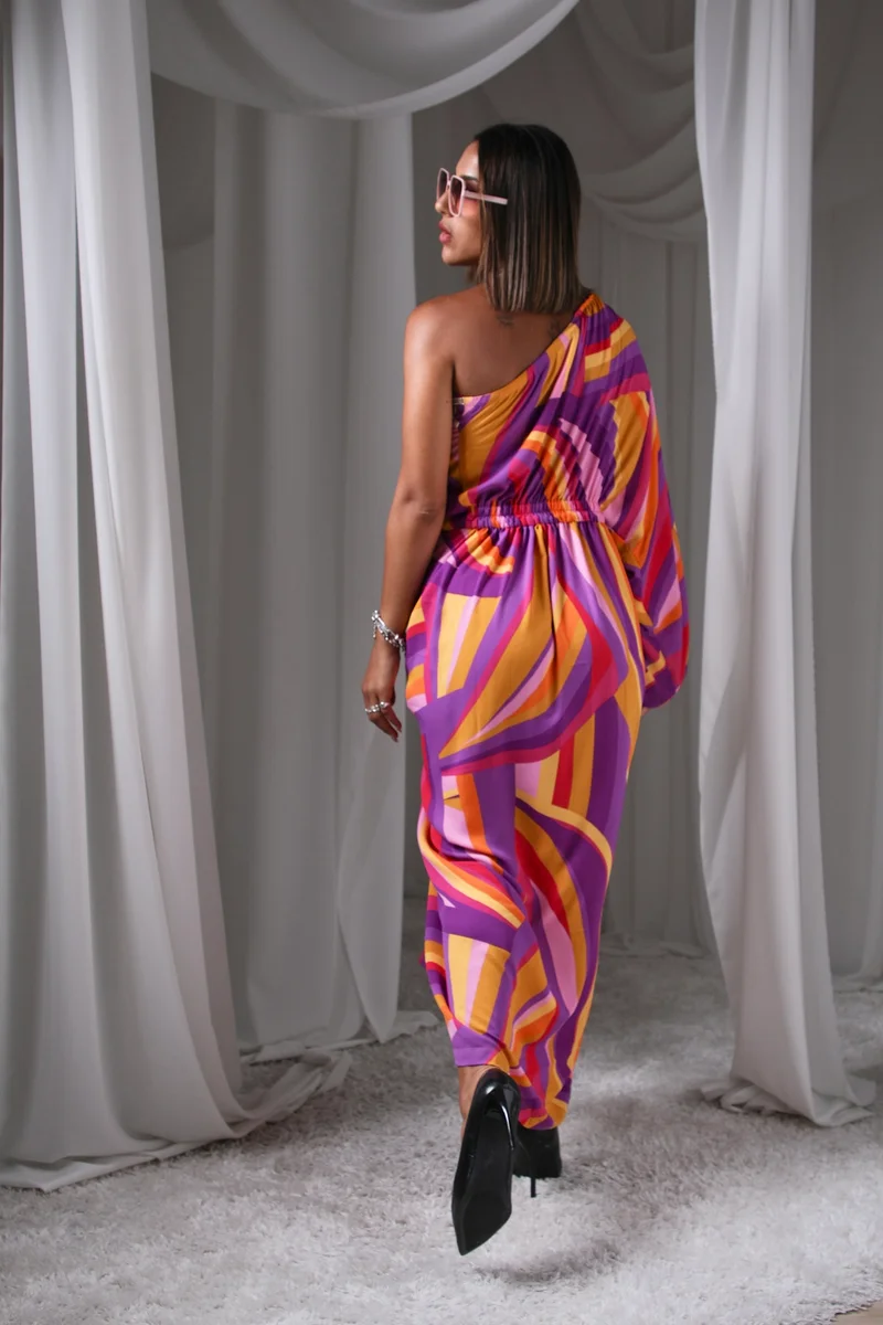 Ecstacy  Printed Drape Dress for Women | Best Price UAE