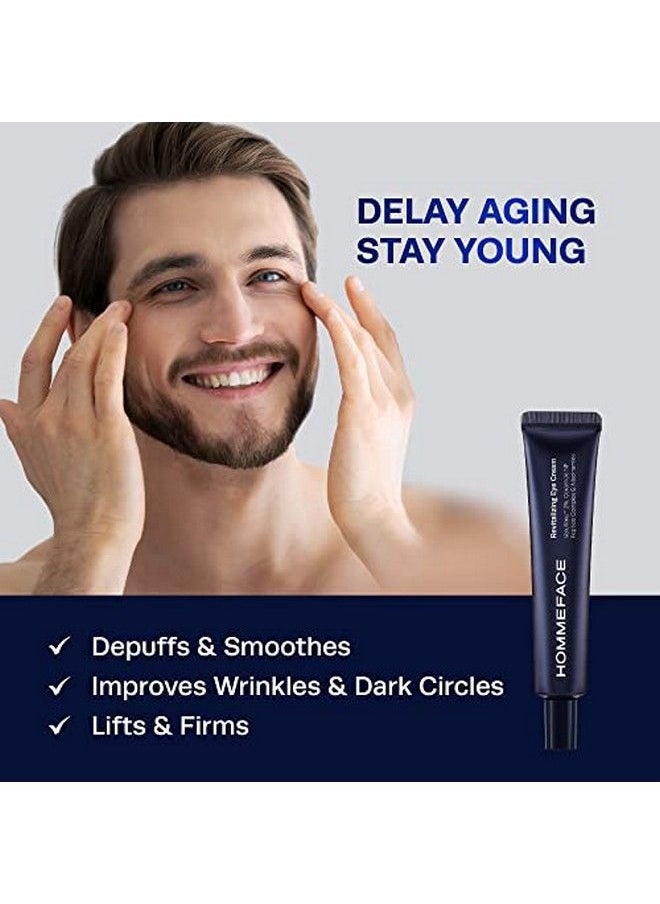 HOMMEFACE - Antiaging Revitalizing Eye Cream For Men With Volufiline 2% Ceramide & Collagen 1.05 Oz - Image 1