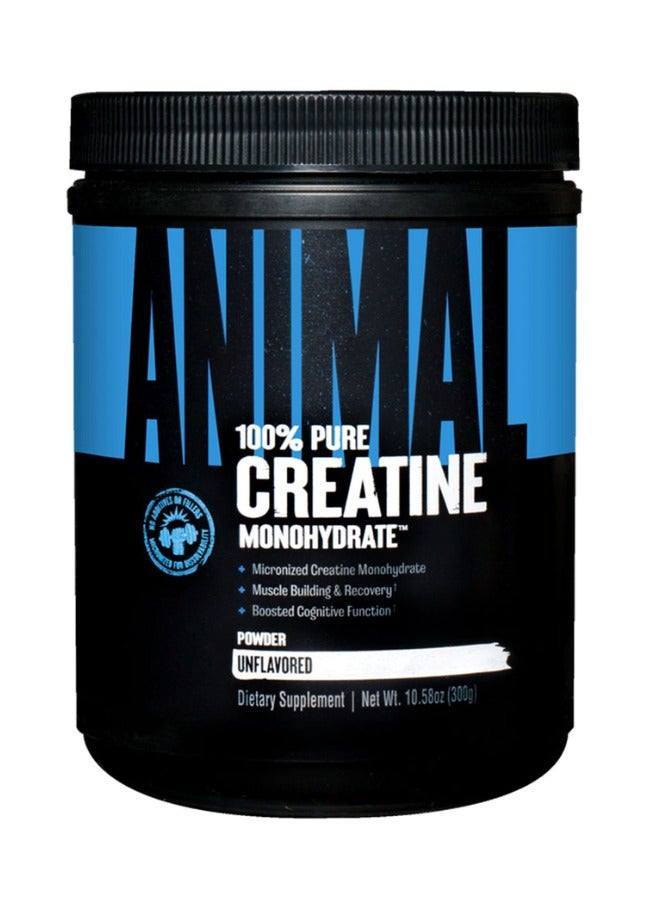 Animal Pure Creatine Unflavored, 300 Gram