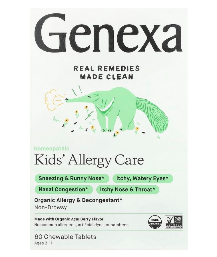 Kids' Allergy Care Age 3-11 Organic Acai Berry 60 Chewable Tablets