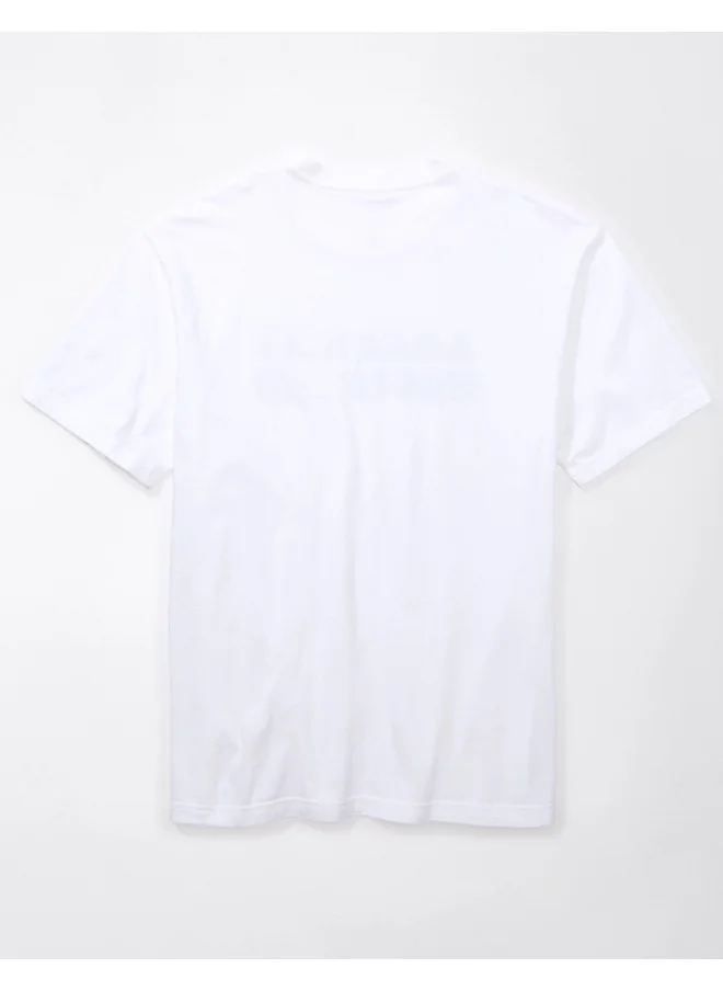American Eagle Logo Print Crew Neck T-Shirt