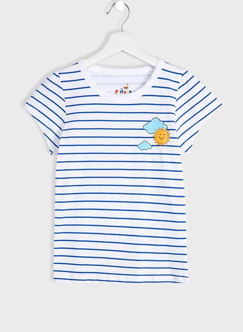 Pinata Striped T-Shirt And Joggers Set