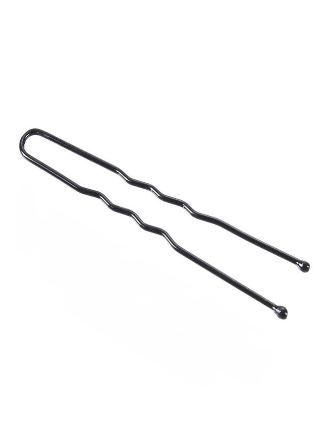 CLEZARO (Pack of 100) Curved U Shape Juda Pin for Women & Girls | Stylish U-Shaped Hairpins for Hairstyling | Hair Styling Accessories Clips (Black) (H72) - Image 3