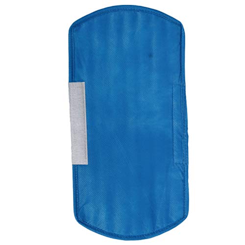 E-Retailer® Polyester 3-Layered Fridge Handle Cover For Refrigerator and Microwave oven (Color-Blue Leaf, Size -12x6 Inch) - Image 5
