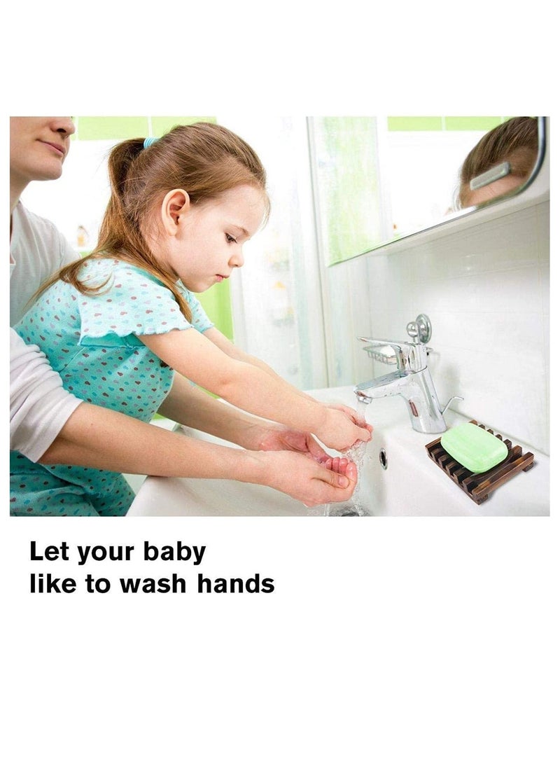 Cool Baby 2 Wooden Soap Dish Bamboo Holder Sink Deck Box Tray - Image 3