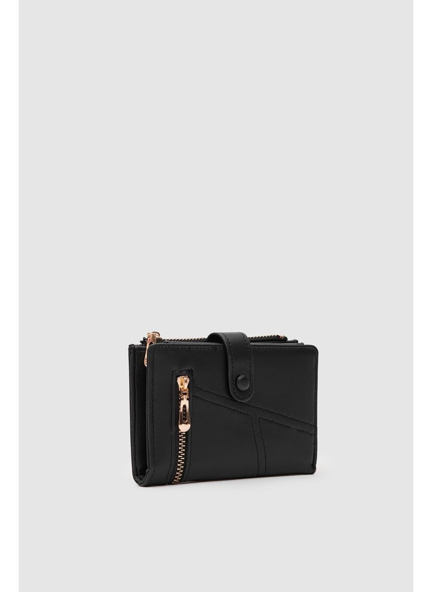 Shule Bags Zippered Women's Wallet Earl Black  - Image 1