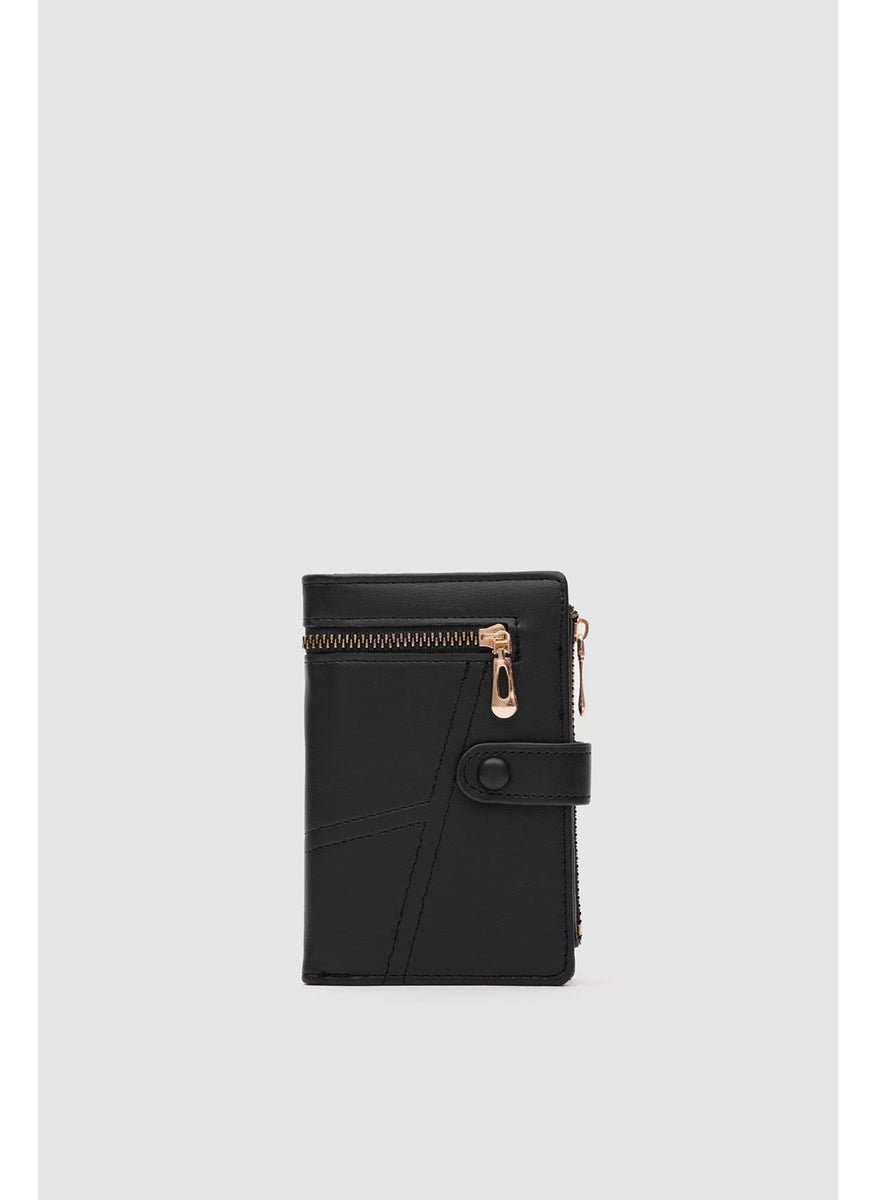 Shule Bags Zippered Women's Wallet Earl Black  - Image 2