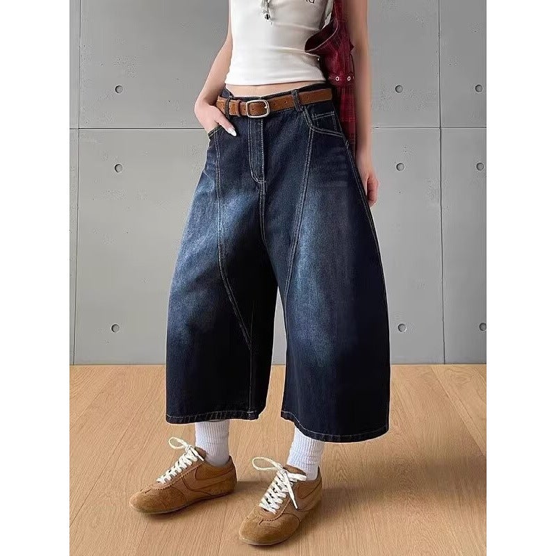 Unisex Classic Denim Jeans Loose Fit Daily Outdoor Wear - Image 1