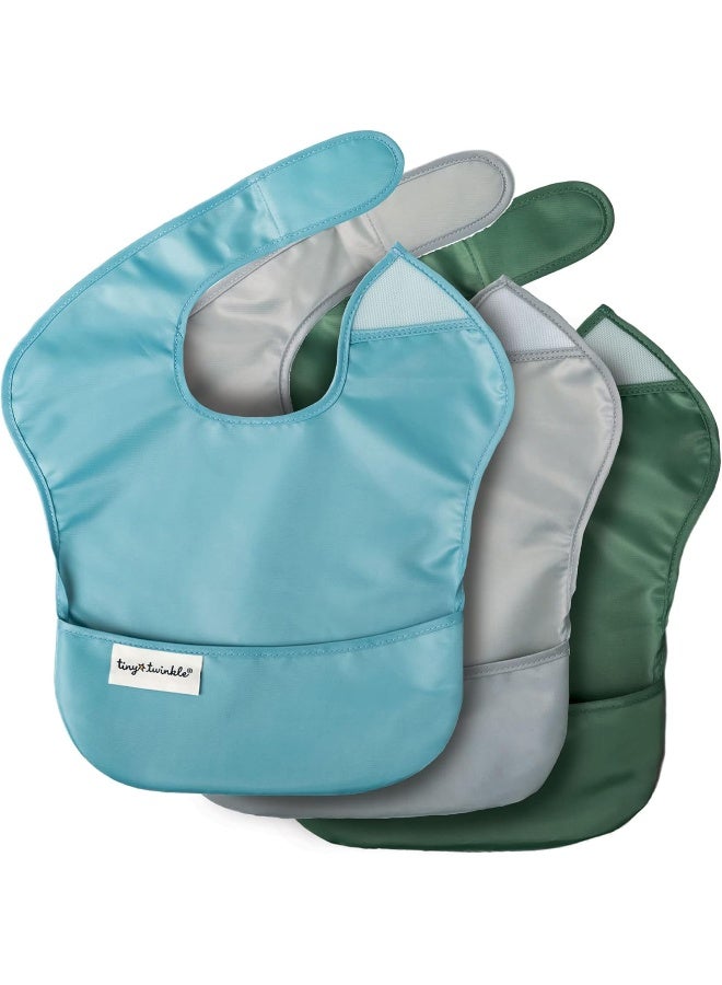 Tiny Twinkle Tiny Twinkle EB3-P5 Set of 3 Bibs Design in Repeltex Waterproof Sleeveless  - Image 1