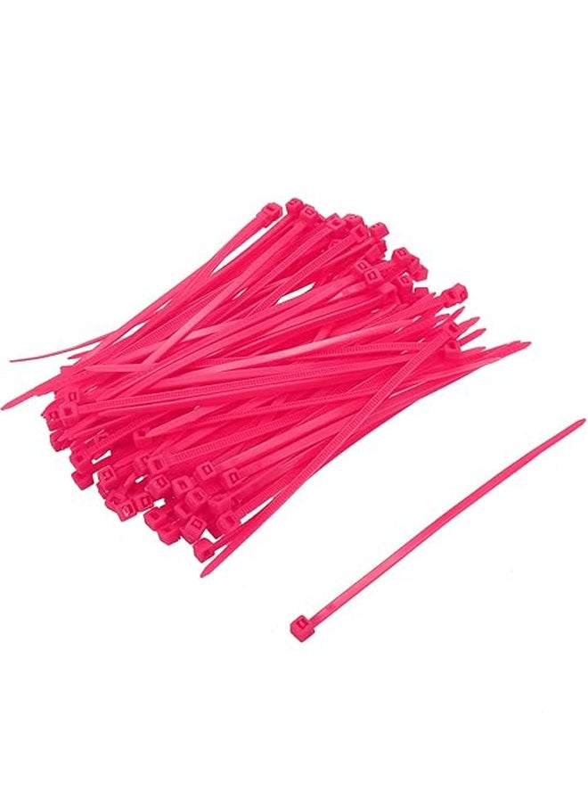 ZCM-HAPPY Pack of 300 Secure Bind 250mm White Cable Ties - Heavy Duty Nylon Zip Ties with 18kg Tensile Strength for Office, Household, and Outdoor Use  - Image 1