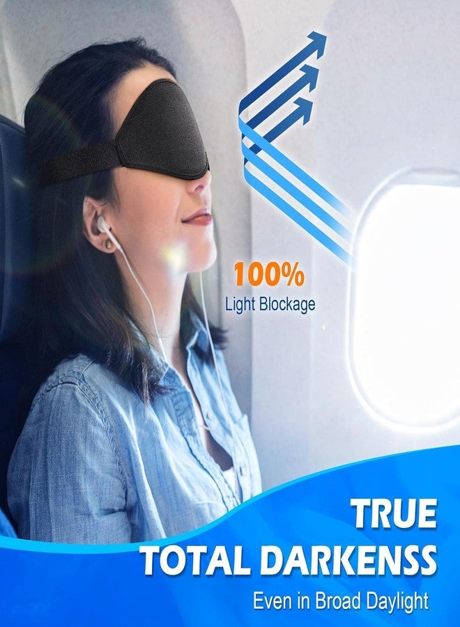 PARVY Adjustable Strap Super Soft Sleeping Mask Blind Fold 3D Memory Foam eye mask for sleeping with Comfortable Travelling Sleep for men and women (1Pcs) - Image 3