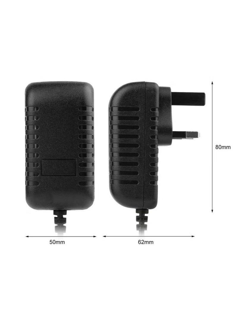 R.VIHAN UK G-Type Plug 12V 2A Power Adapter | AC 100-240V to DC Converter | Wall Charger for LED Lights, Massage Gun, CCTV, and More - Image 4