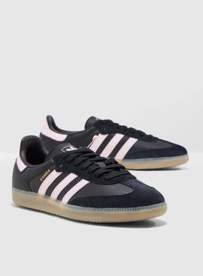 adidas gazelle silver green womens adidas Samba OG Shoes - Women's - Core Black / Crystal Sand main image 1
