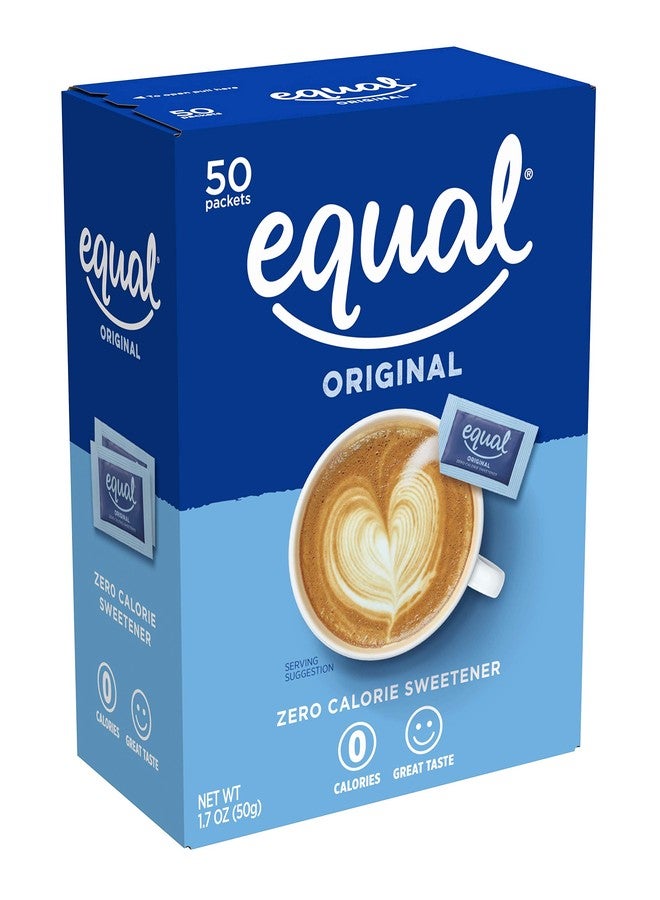 إيكوال أكياس مُحلي EQUAL الخالية من السعرات الحرارية، تحتوي على الأسبارتام وأسيسولفام-كيه، بديل للسكر خالٍ من السعرات الحرارية، خالٍ من الإريثريتول، 50 كيس (عبوة من 12 كيسًا) - Image 2