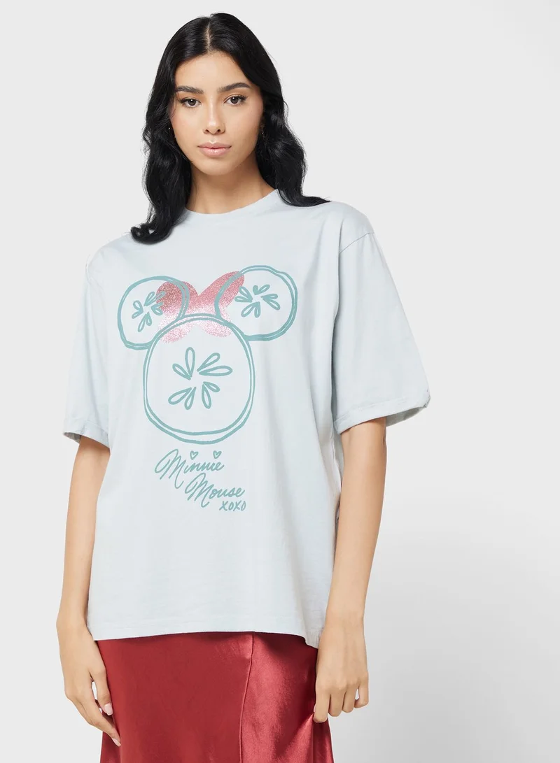 Disney Minnie Oversize Garment Dye T-Shirt