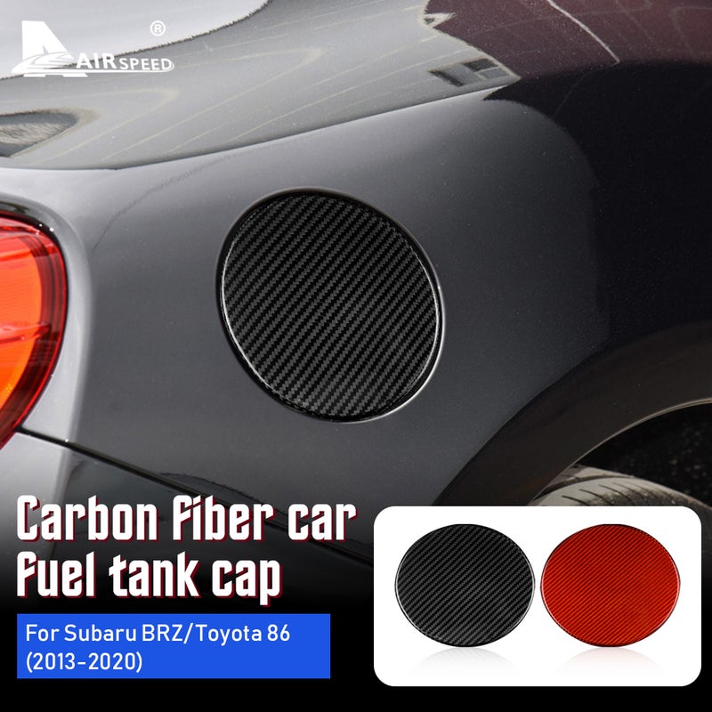 Real Hard Carbon Fiber Fuel Tank Cap Cover Sticker Trim for Subaru BRZ / Toyota 86 2013-2020 - Image 1