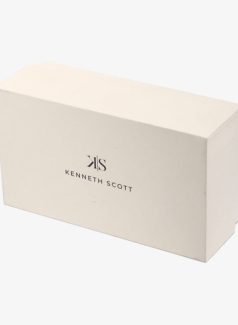 Kenneth Scott K24011-SBSW Men's Analog Display Watch & Stainless Steel Strap Silver - Image 4