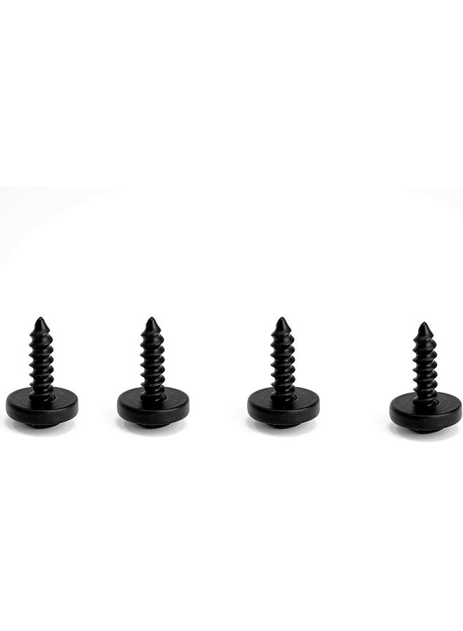 LFPartS إطار لوحة ترخيص من الفولاذ المقاوم للصدأ LFPartS مع براغي ذاتية الثقب مثبتات M6x20mm باللون الأسود - Image 5