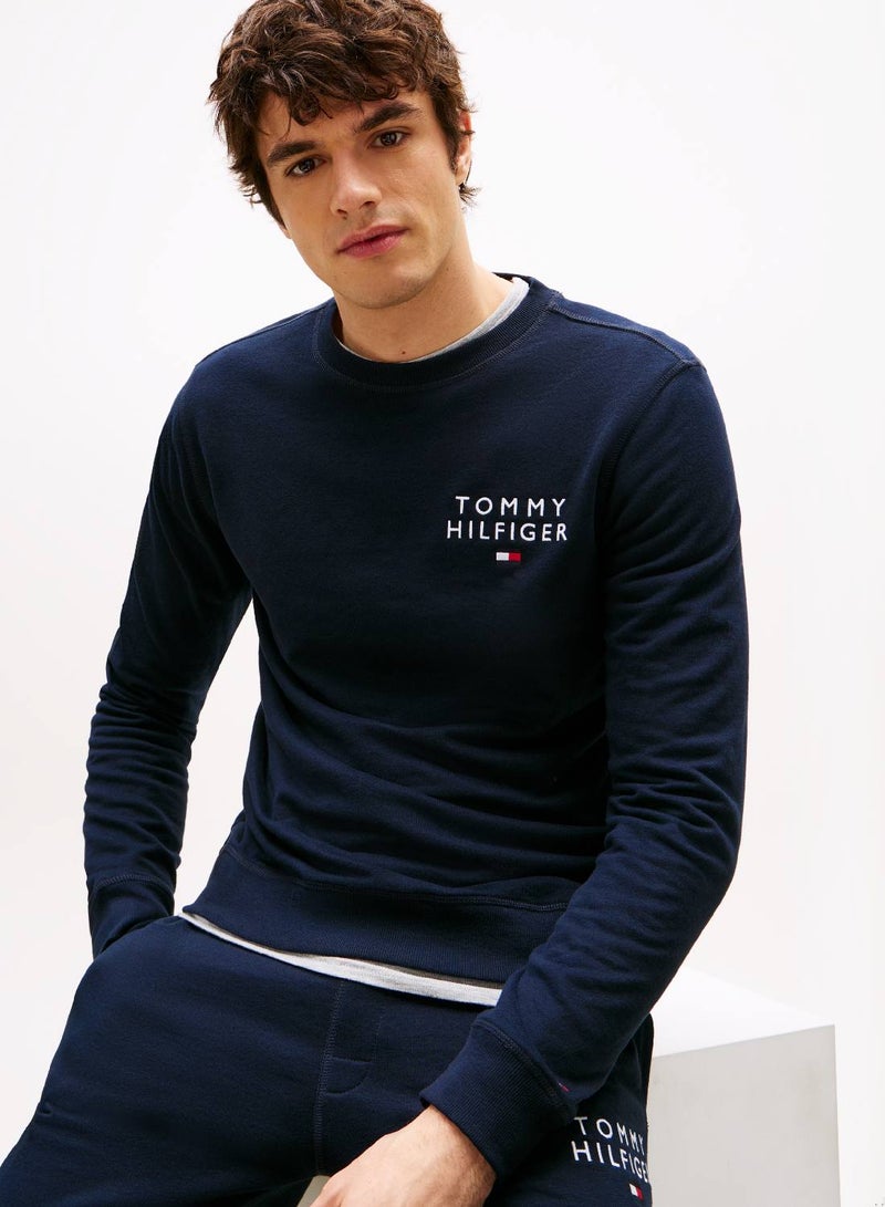 TOMMY HILFIGER TH Original Logo Lounge Track Top - Image 4