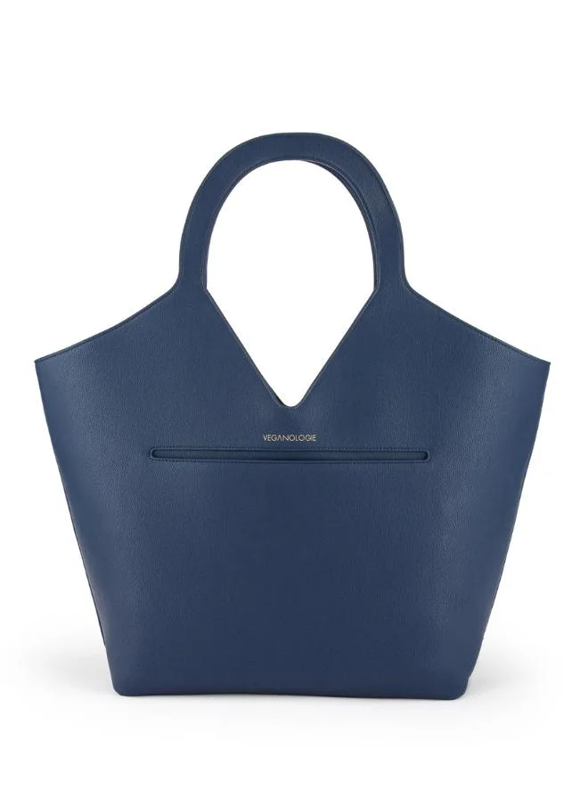 Veganologie Maze Tote Bag in Blue Made from 18 Recycled Bottles