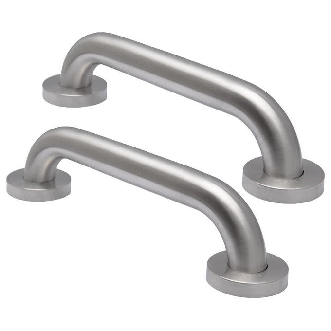 SHOWER GRAB BARS BRUSHED NICKEL 12 X 1 14 STAINLESS STEEL HANDICAP GRAB BARS FOR BATHROOM BATHTUB TOILET SHOWER HANDLE SAFETY BARS HANDRAIL SUPPORT FOR ELDERLY SENIORS PREGNANT CHILDREN
