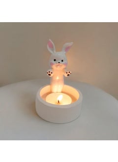 Taşdevri Life Stone Age Life Decorative Rabbit Warming Up By Fire Tealight Candle Holder Tealight  - Image 4