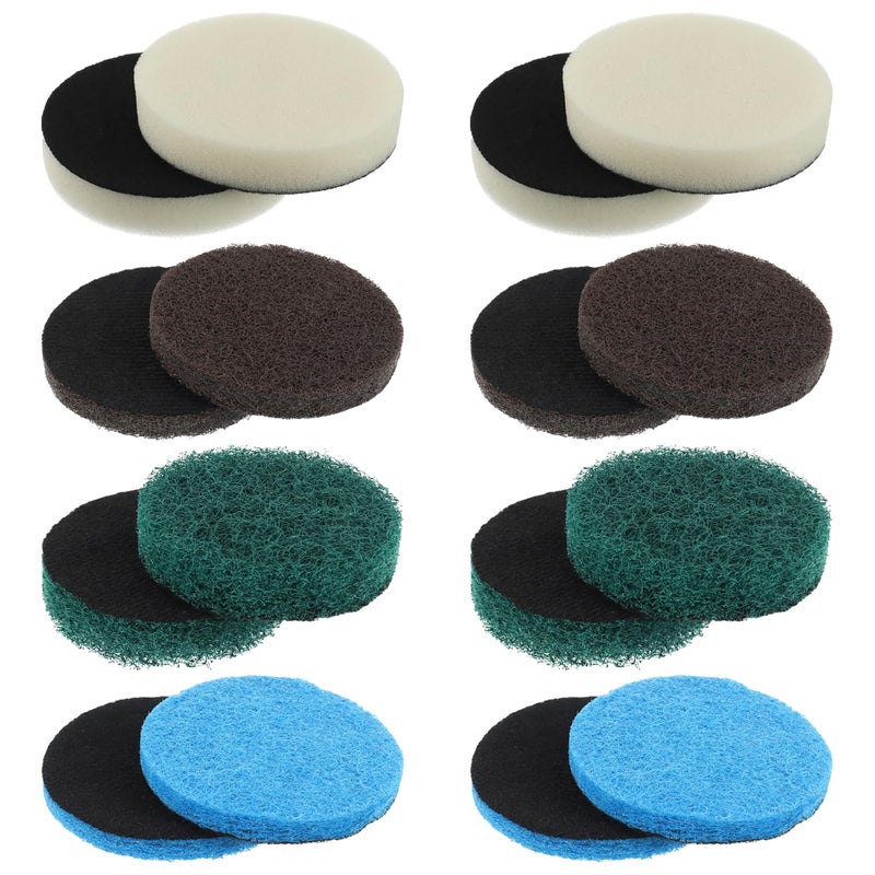 EPLZON 16pcs Electric Cleaning Brush Pad Set 4 Foam Pads 4 Kitchen Mats 4 Performance Pads 4 Microfibre Pads fit for Dremel Versa Cleaning Brush - Image 1