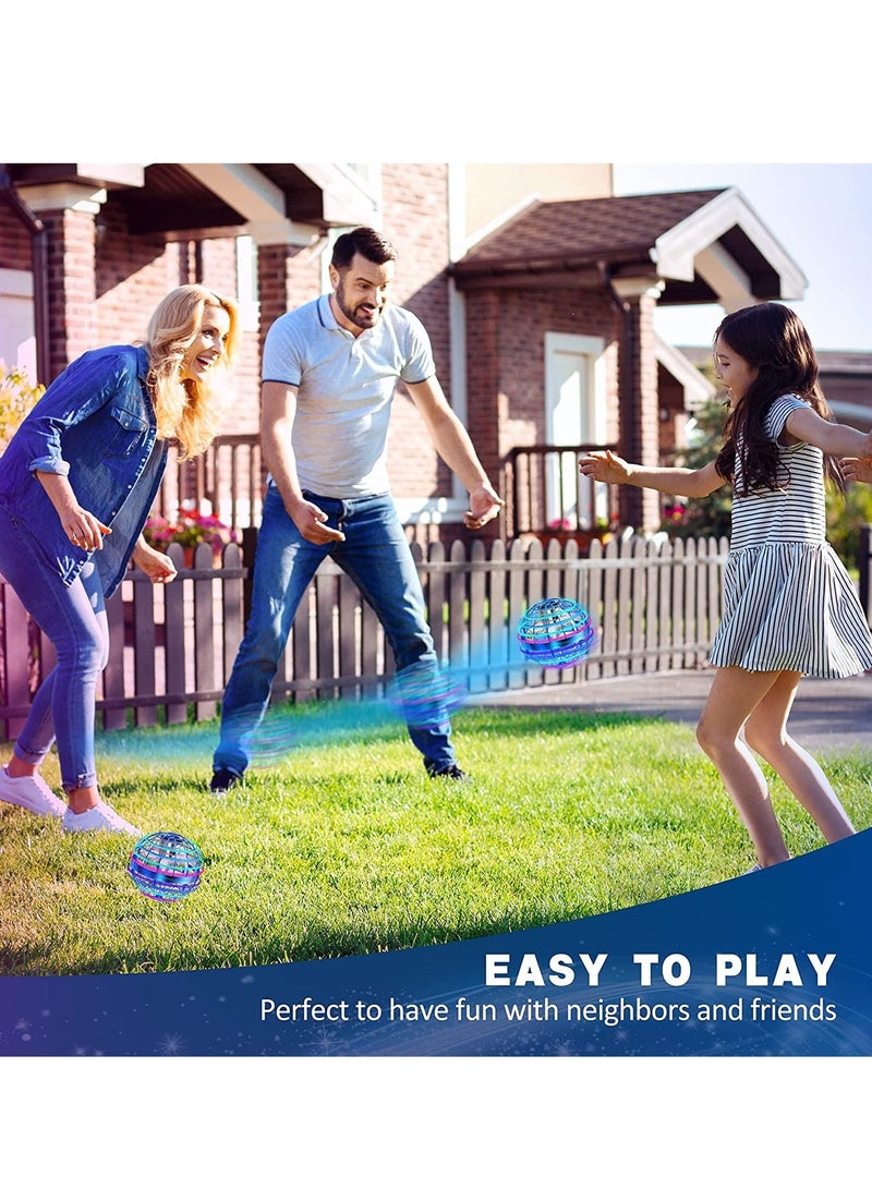 MAGIC VAULT Flying Orb Ball Toy, Hover Ball Boomerang Fly Fidget Spinner, Cool Toys Gifts for 6 7 8 9 10 11 12+ Years Old boy Girls Teens, Hand Mini Drone Cosmic Globe, Indoor Outdoor Toys(Blue) - Image 3